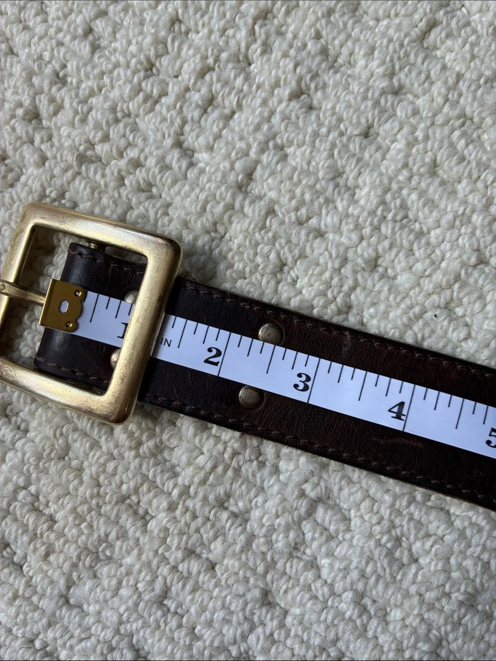 Roots Vintage Women’s Brown Genuine Leather Belt Made Canada 🇨🇦 Size 4 - Picture 8 of 10